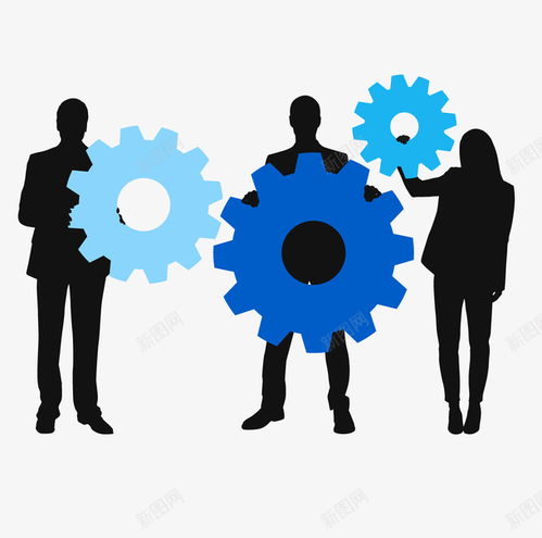 卡通商務人物剪影 元素 免摳png 設計圖片 免費下載 頁面網頁 平面電商 創意素材 男人剪影素材