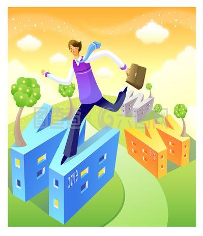 商務設計卡通畫