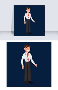 卡通商務男人矢量素材圖片素材 eps格式 下載 動漫人物大全