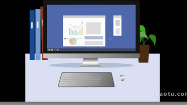 簡單扁平畫風(fēng)電子產(chǎn)品平板電腦mg動畫