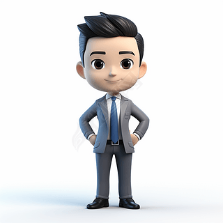 卡通商務人士