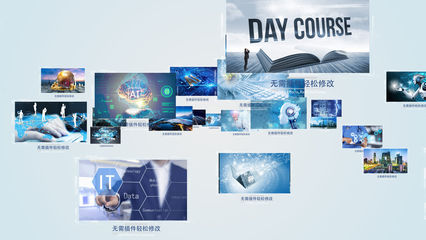 企業(yè)圖片匯聚灰色科技_AE模板下載(編號:5519346)_AE模板