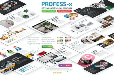 簡約歐美時尚的商務多用途Keynote模板