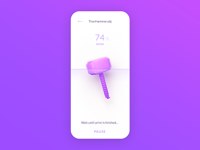 3D打印App原型打印機(jī)打印建模電子商務(wù)商店漸變插圖工作室移動(dòng)應(yīng)用字形3d視頻動(dòng)畫網(wǎng)站產(chǎn)品ux ui簡(jiǎn)約