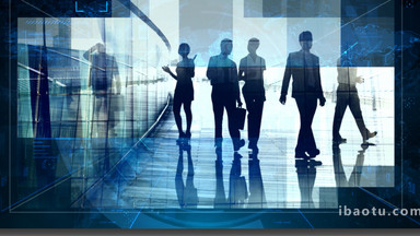 科技感商務(wù)圖形元素動(dòng)畫AE模板