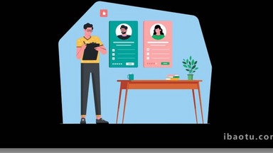 簡(jiǎn)單扁平畫風(fēng)電子產(chǎn)品類手機(jī)mg動(dòng)畫