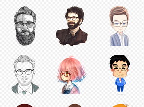 卡通兒童戴眼鏡商務(wù)人物海報(bào)素材背景圖片png