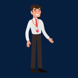 卡通商務男人矢量素材圖片素材 其他格式 下載 動漫人物大全