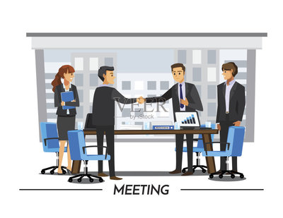 繪畫(huà)插圖,團(tuán)隊(duì),矢量,商務(wù)人士,動(dòng)畫(huà)片