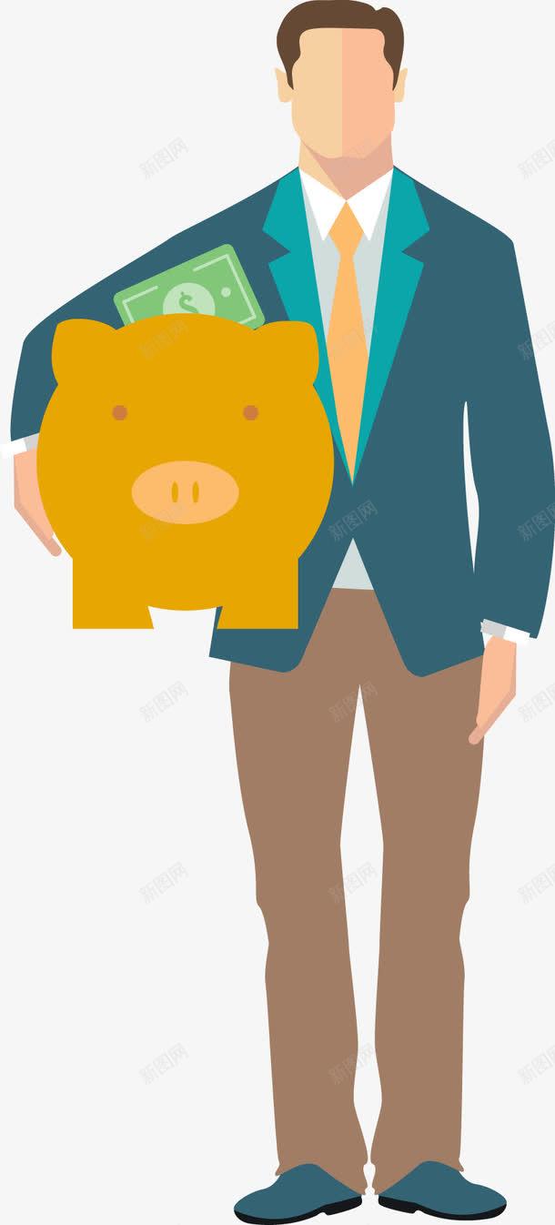 卡通商務人物元素 免費下載 頁面網頁 平面電商 創意素材 小豬素材