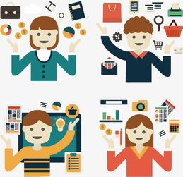 卡通電子商務(wù)素材圖片免費(fèi)下載 高清裝飾圖案psd 千庫(kù)網(wǎng) 圖片編號(hào)3132111