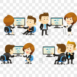 商務業務員卡通形象