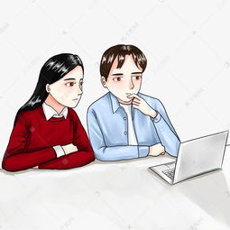 千庫網(wǎng)：免費(fèi)下載手繪卡通人物商務(wù)素材，助力職場與辦公學(xué)習(xí)